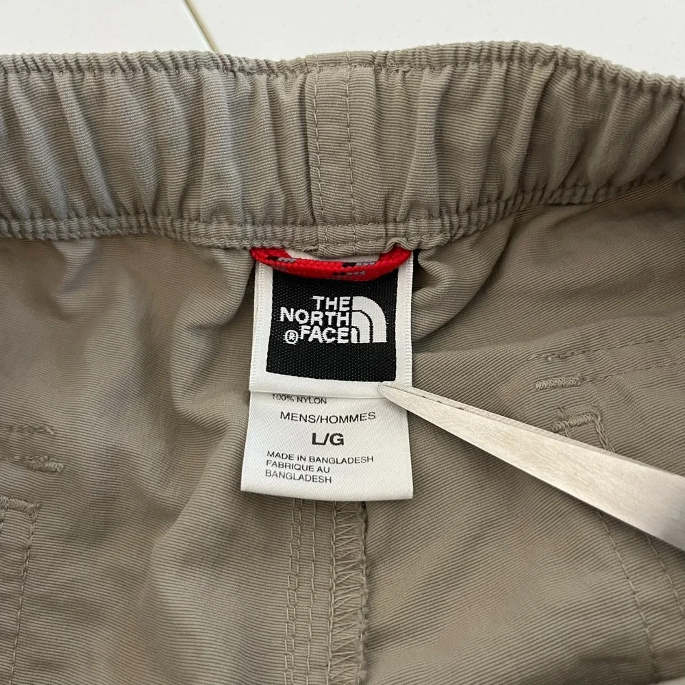 The North Face Cargo Pants Men's L Beige‎ Convertible Zip Hiking Outdoors